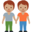 Emoji Orang bergandengan: warna kulit sedang di X / Twitter