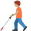Person with White Cane: Medium Skin Tone emoji on X / Twitter