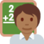 Lehrer(in): mitteldunkle Hautfarbe-Emoji auf X / Twitter