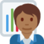 Office Worker: Medium-Dark Skin Tone emoji on X / Twitter