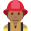 Firefighter: Medium-Dark Skin Tone emoji on X / Twitter