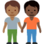 People Holding Hands: Medium-Dark Skin Tone, Dark Skin Tone emoji on X / Twitter