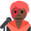 Singer: Dark Skin Tone emoji on X / Twitter