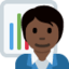Office Worker: Dark Skin Tone emoji on X / Twitter