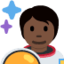 Emoji Astronauta: carnagione scura su X / Twitter