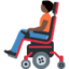 Person in Motorized Wheelchair: Dark Skin Tone emoji on X / Twitter