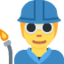 Emoji Ouvrier (tous genres) sur X / Twitter