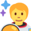 Emoji Astronauta su X / Twitter