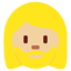 Emoji Wanita: ton kulit sederhana cerah dan janggut pada X / Twitter