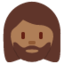 Woman: Medium-Dark Skin Tone, Beard emoji on X / Twitter