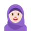 Woman with Headscarf: Light Skin Tone emoji on X / Twitter