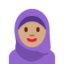 X / Twitter üzerinde Başörtülü kadın: orta cilt tonu emojisi