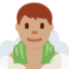Man in Steamy Room: Medium Skin Tone emoji on X / Twitter