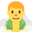 Man in Steamy Room emoji on X / Twitter