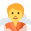 Person in Steamy Room emoji on X / Twitter