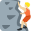 Emoji Persona che scala: carnagione abbastanza chiara su X / Twitter