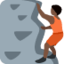 Emoji Orang mendaki: ton kulit gelap pada X / Twitter