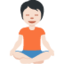 Person in Lotus Position: Light Skin Tone emoji on X / Twitter
