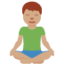 Man in Lotus Position: Medium Skin Tone emoji on X / Twitter