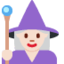 Emoji Ahli sihir wanita: ton kulit cerah pada X / Twitter