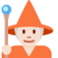 Magier(in): helle Hautfarbe-Emoji auf X / Twitter