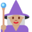 Emoji Ahli sihir wanita: ton kulit sederhana pada X / Twitter