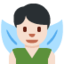 Männliche Fee: helle Hautfarbe-Emoji auf X / Twitter