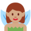 Emoji Fata donna: carnagione olivastra su X / Twitter