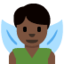 Man Fairy: Dark Skin Tone emoji on X / Twitter