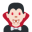 Man Vampire: Light Skin Tone emoji on X / Twitter