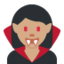 Emoji Ma cà rồng nữ: màu da trung bình trên X / Twitter
