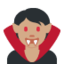 Vampire: Medium Skin Tone emoji on X / Twitter