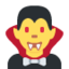 Emoji Puntianak lelaki pada X / Twitter