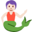 Wassermensch: helle Hautfarbe-Emoji auf X / Twitter