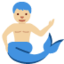 Merman: Medium-Light Skin Tone emoji on X / Twitter