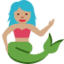 Emoji Sereia: pele morena no X / Twitter