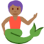 Wassermensch: mitteldunkle Hautfarbe-Emoji auf X / Twitter
