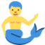 Emoji Duyung jantan pada X / Twitter