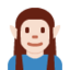 Emoji Elfo uomo: carnagione chiara su X / Twitter