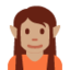 Elf(e): mittlere Hautfarbe-Emoji auf X / Twitter