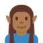 Man Elf: Medium-Dark Skin Tone emoji on X / Twitter