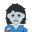 อีโมจิ ซอมบี้ผู้หญิง บน X / Twitter