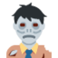 Emoji Zombie uomo su X / Twitter