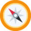 Emoji na Compass sa X / Twitter