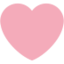 Pink Heart emoji on X / Twitter