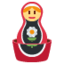 X / Twitter üzerinde Matruşka emojisi