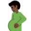 Pregnant Man: Dark Skin Tone emoji on X / Twitter