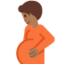 Pregnant Person: Medium-Dark Skin Tone emoji on X / Twitter