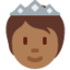 Person with Crown: Medium-Dark Skin Tone emoji on X / Twitter