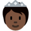 Person with Crown: Dark Skin Tone emoji on X / Twitter